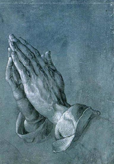 Albrecht Durer Study of an Apostle's Hands oil painting image